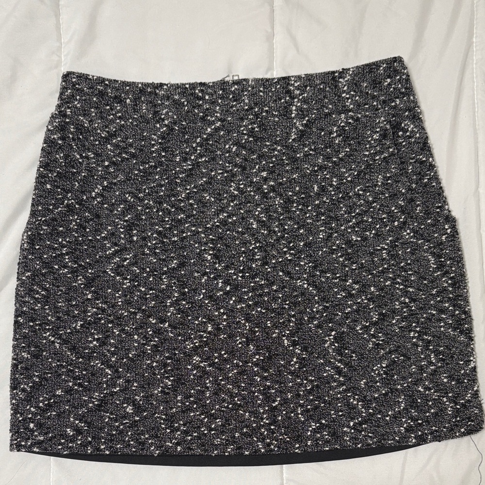 Forever 21 Black and White Tweed Mini Skirt